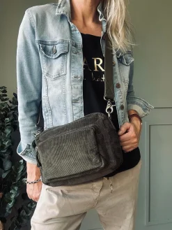 Crossbody Army fløjl