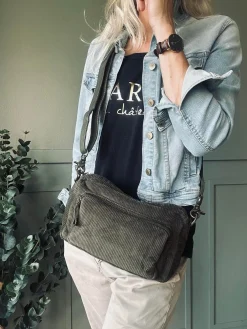 Crossbody Army fløjl