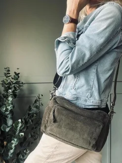 Crossbody Army fløjl
