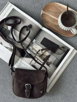 Crossbody Aura - Brown croco