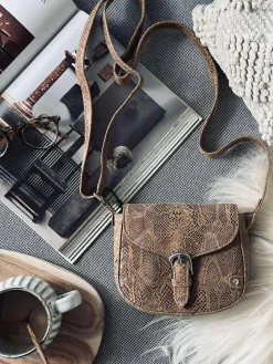 Crossbody Aura Snake - Camel