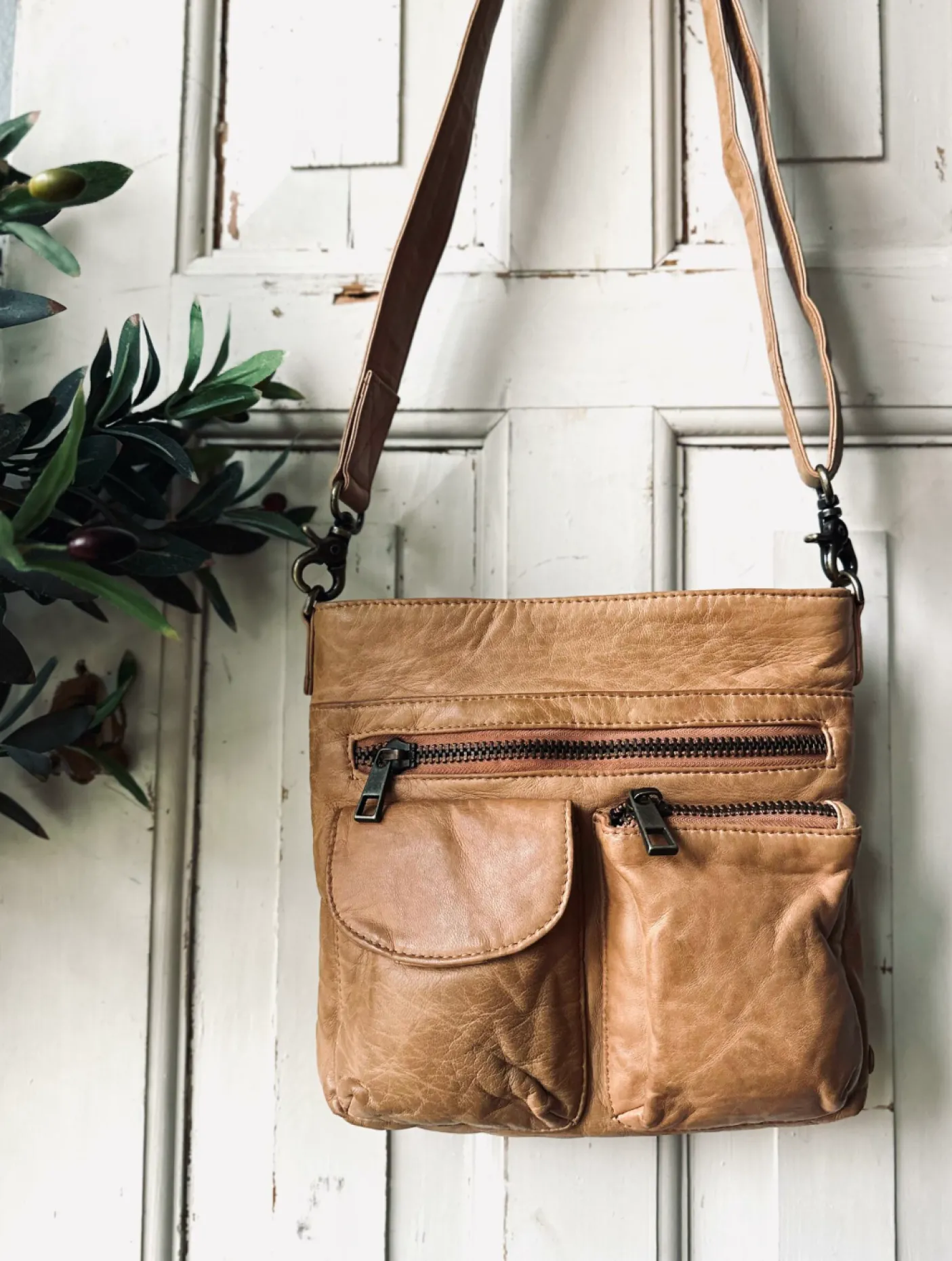 Crossbody Camel – Ultra blød