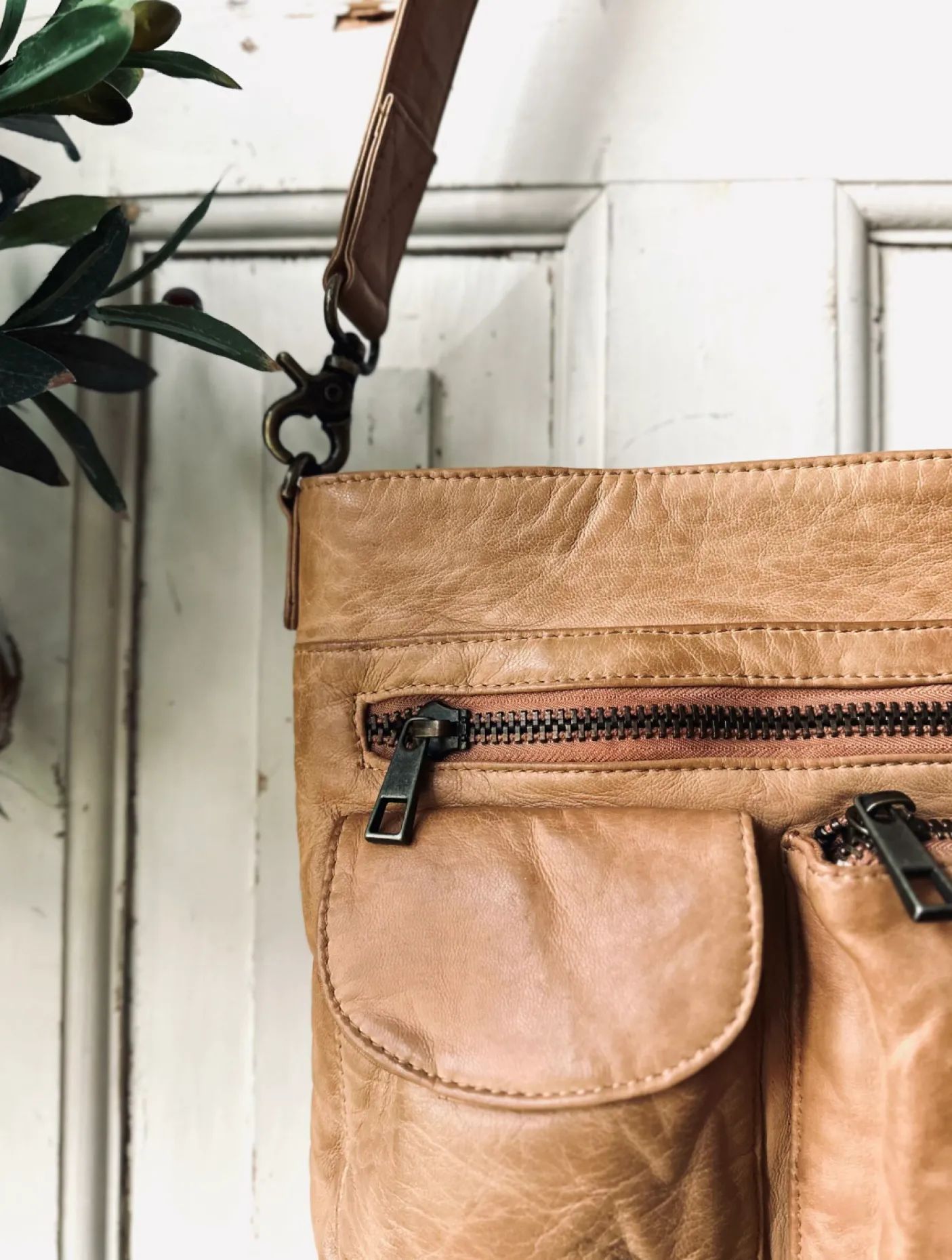 Crossbody Camel – Ultra blød