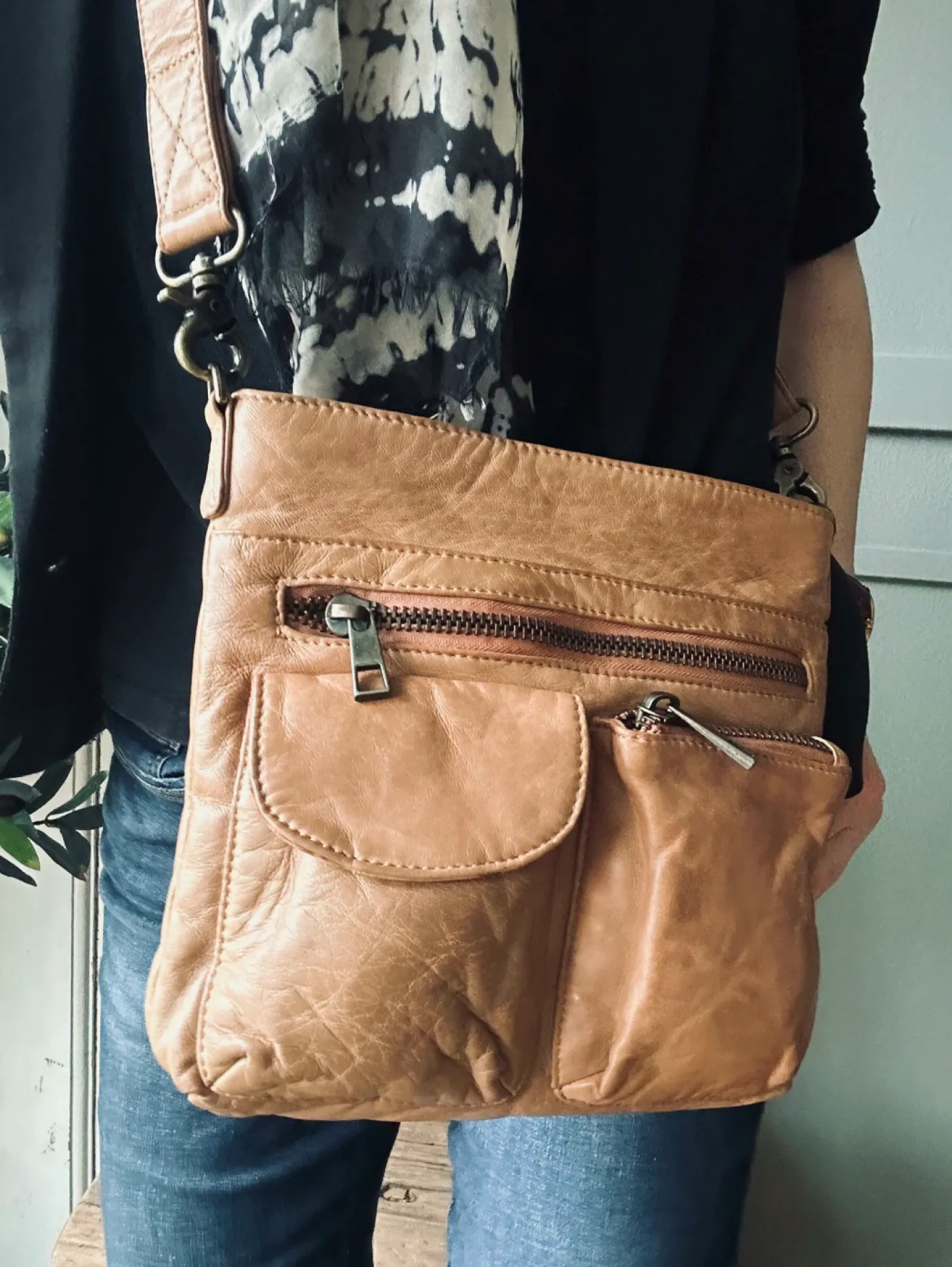 Crossbody Camel – Ultra blød