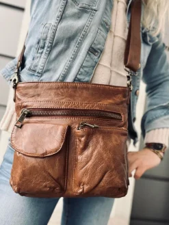 Crossbody CHESTNUT - Ultra blød