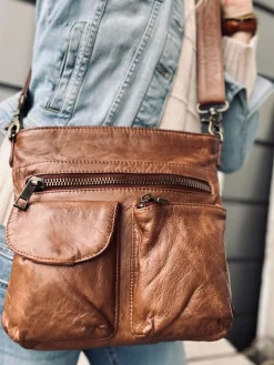 Crossbody CHESTNUT - Ultra blød
