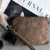 Crossbody clutch ALICE - Nude brown