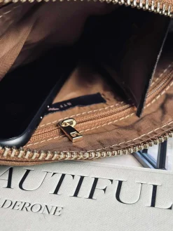 Crossbody clutch ALICE - Ruskind caramel