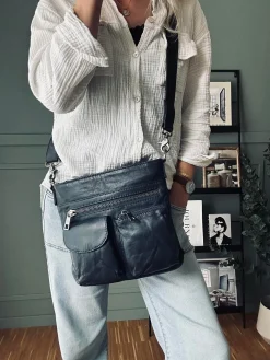 Crossbody NAVY - Ultra blød