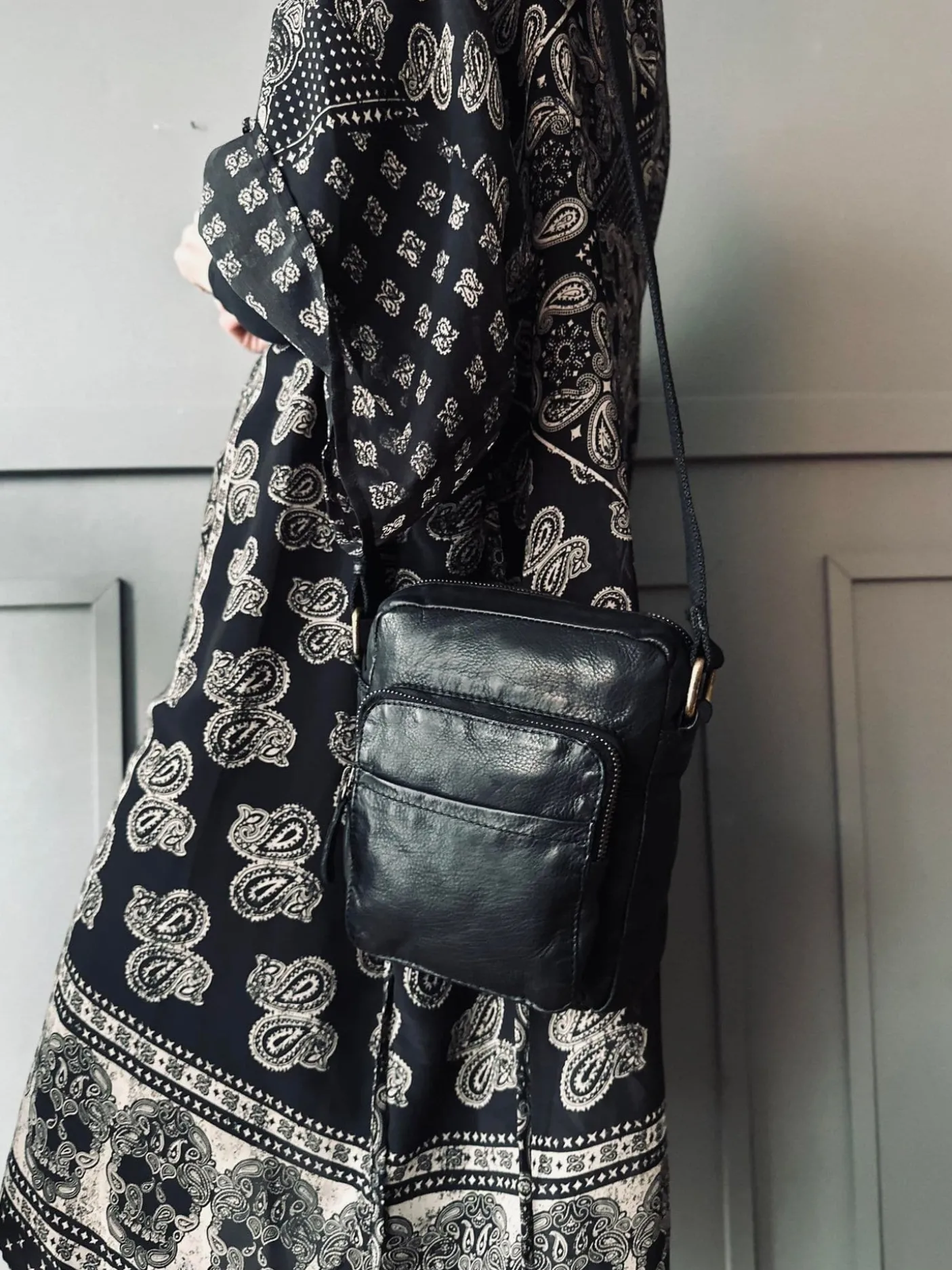 Crossbody Raw Boheme – Black unisex