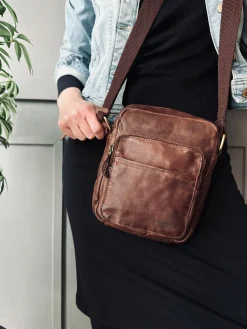 Crossbody Raw Boheme – Vintage brown