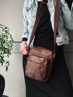 Crossbody Raw Boheme – Vintage brown