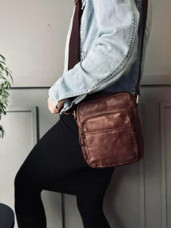 Crossbody Raw Boheme – Vintage brown