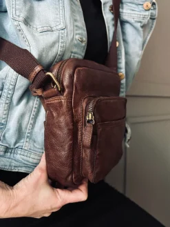 Crossbody Raw Boheme – Vintage brown
