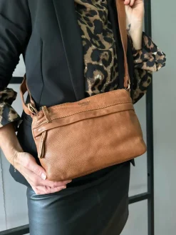Crossbody Raw Boheme Medium – Cognac