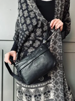 Crossbody Raw Boheme Medium – Black