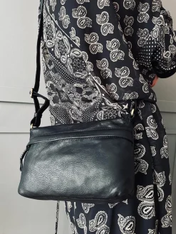 Crossbody Raw Boheme Medium – Black