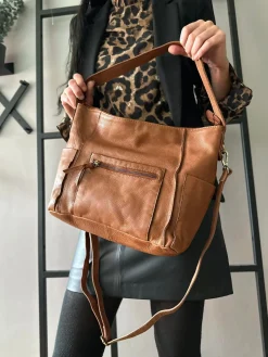 Crossbody Raw Boheme XL – Cognac