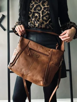 Crossbody Raw Boheme XL – Cognac