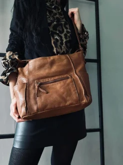 Crossbody Raw Boheme XL – Cognac