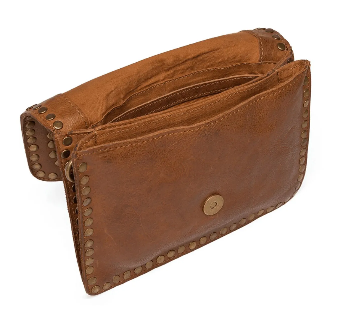Crossbody Raw Vintage cognac