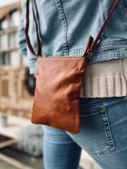 Crossover mobiltaske - OLINE Walnut