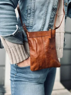 Crossover mobiltaske - OLINE Walnut