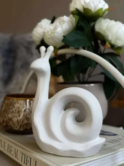 Deco snegl - Hvid eller beige