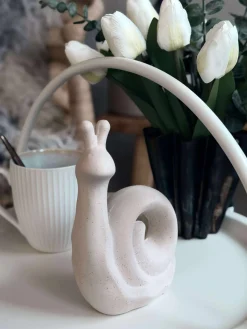 Deco snegl - Hvid eller beige