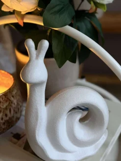 Deco snegl - Hvid eller beige