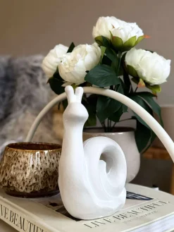 Deco snegl - Hvid eller beige