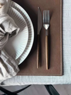 Dækkeserviet - Brun