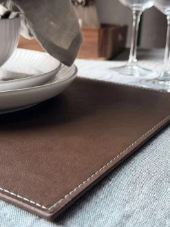 Dækkeserviet - Brun