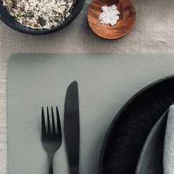 Dækkeserviet - Vendbar Grå / Koks