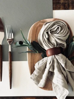 Dækkeserviet – Vendbar Grå / kit