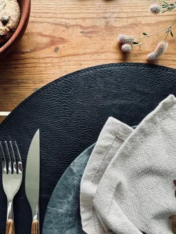 Dækkeserviet Grå / Sort – Vendbar