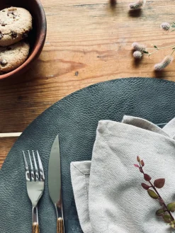 Dækkeserviet Grå / Sort – Vendbar