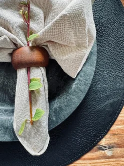 Dækkeserviet Grå / Sort – Vendbar