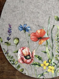 Dækkeserviet påske - Beige oval