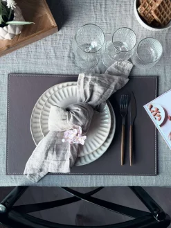 Dækkeserviet Varm grå