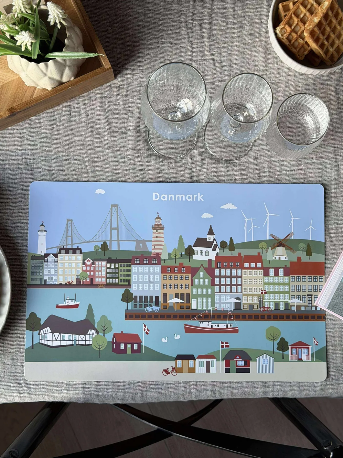 Dækkeservietter 4 stk. - Wonderful Denmark