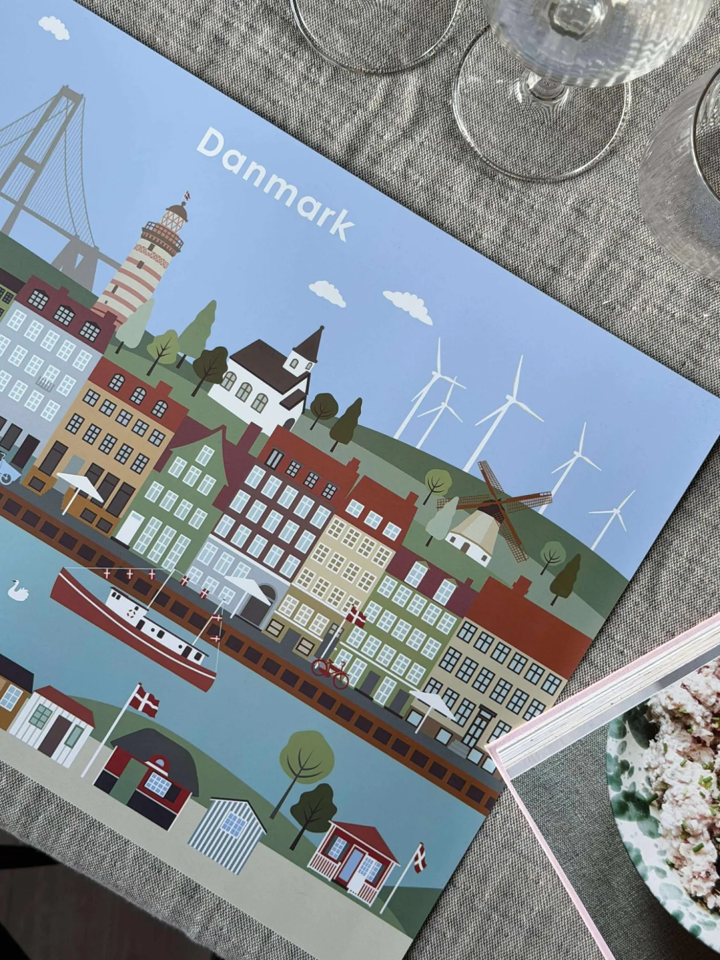 Dækkeservietter 4 stk. - Wonderful Denmark