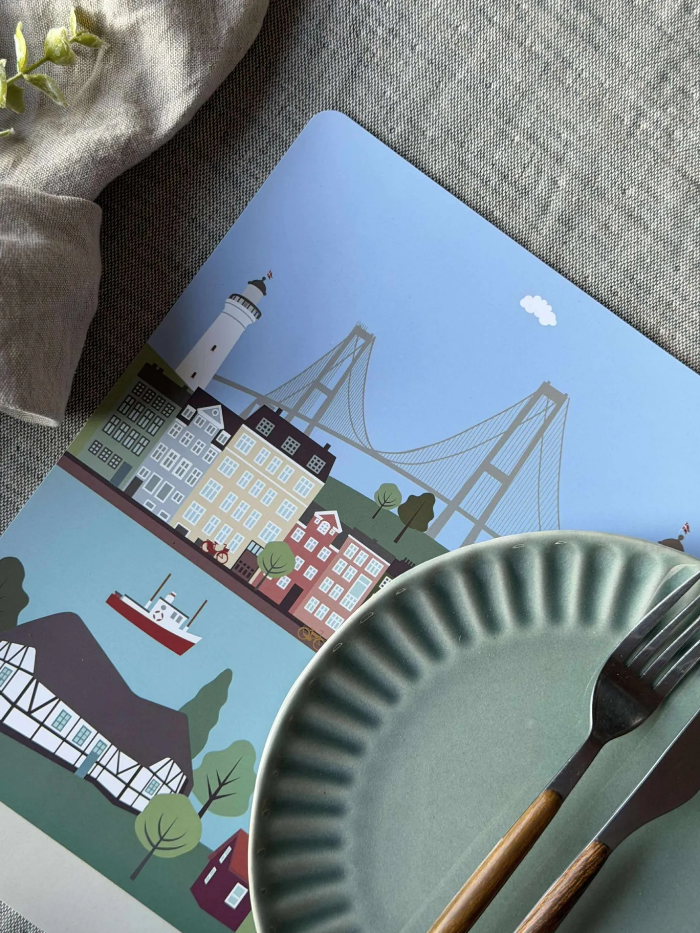 Dækkeservietter 4 stk. - Wonderful Denmark