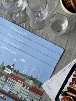 Dækkeservietter 4 stk. - Wonderful Denmark