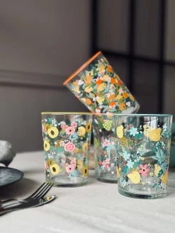 Drikkeglas FLORA - Sæt med 4 glas