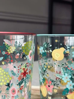 Drikkeglas FLORA - Sæt med 4 glas