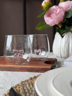 Drikkeglas med sløjfe