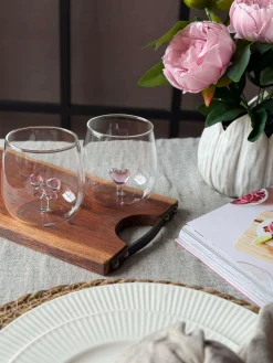 Drikkeglas med sløjfe