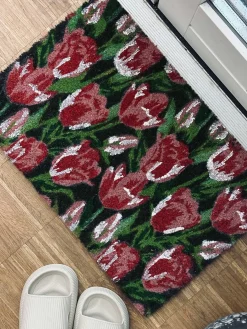 Dørmåtte - Tulipan rosa