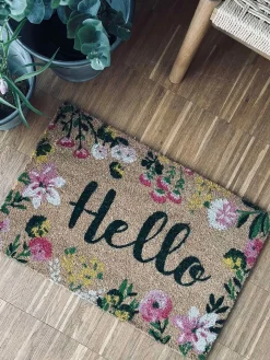 Dørmåtte Hello Flora